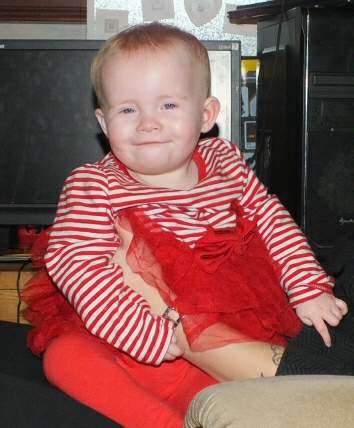 [Hattie Smilling on her first Birthday]